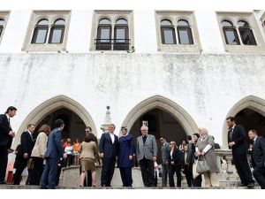 Sintra Ulusal Sarayı ve Pena Sarayını gezdi