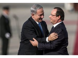 Hollande 7 bakan ve 200 kişilik heyetle İsrailde