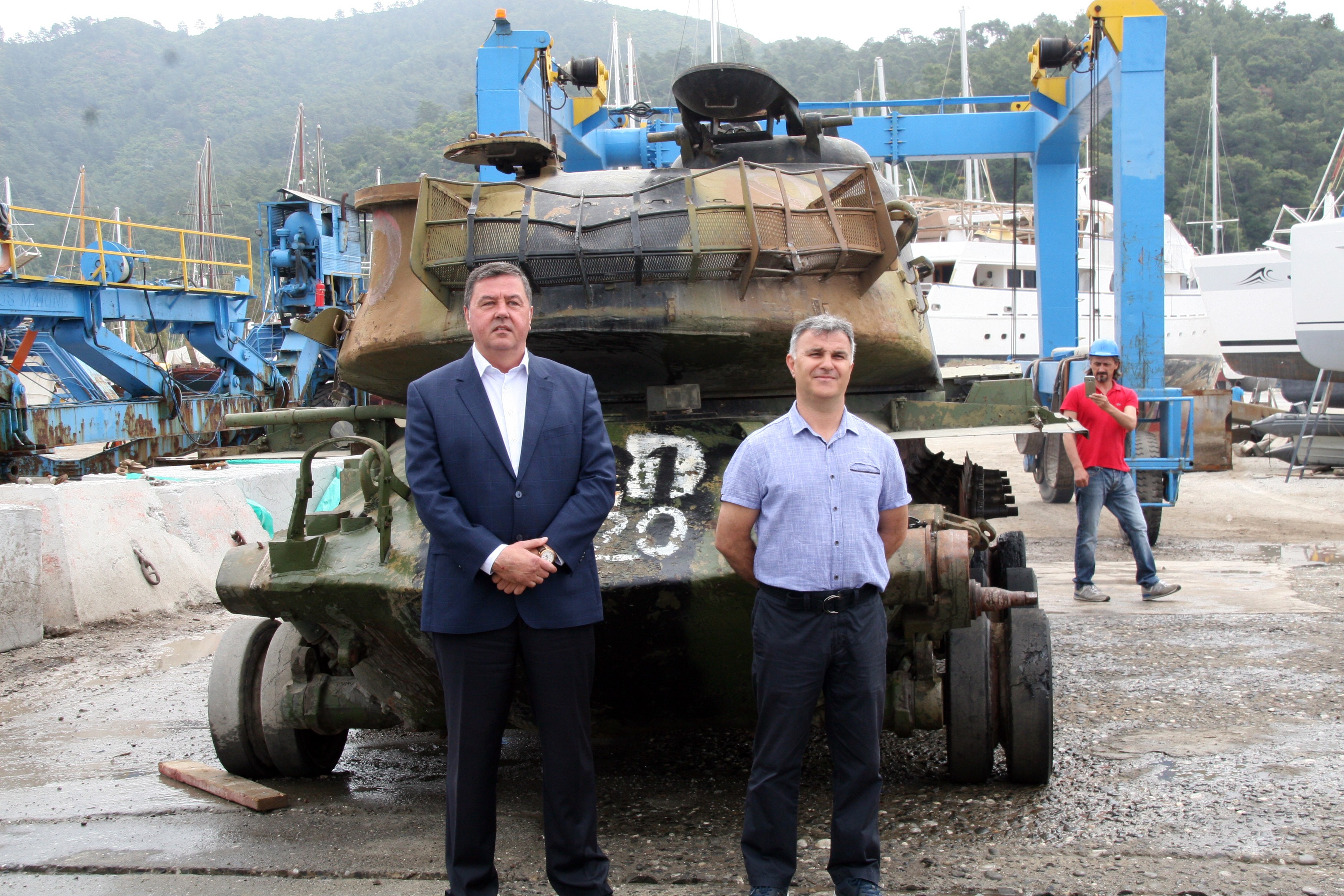 Marmariste eski Savaş Tankı Turizm İçin Batırılacak