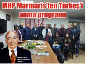 MHP Marmaristen Türkeşi anma programı