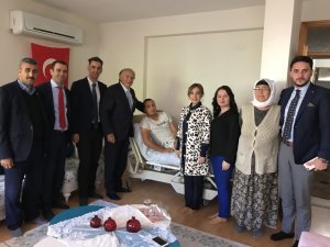 Kahraman gaziye milletvekillerinden ziyaret