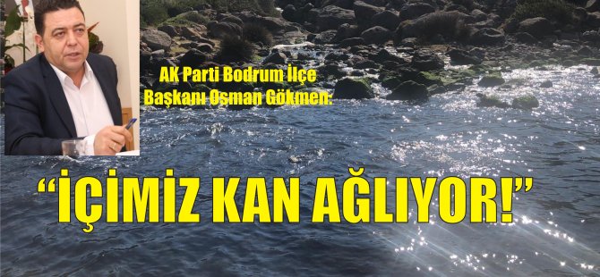 AK Parti Bodrum İlçe Başkanı Osman Gökmen: İçimiz Kan Ağlıyor