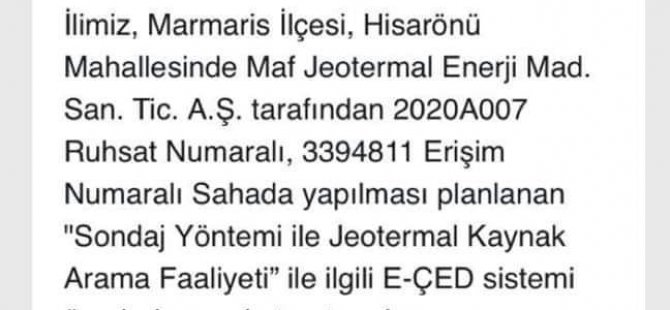 Hisarönü ÇED Süreci İptal Edildi