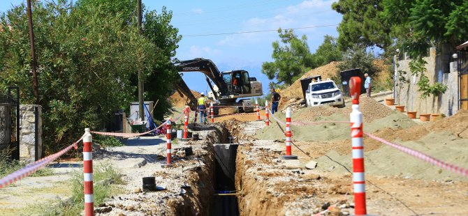 Hisarönü-Ovacık Kanalizasyon Hat Çalışmaları Devam Ediyor