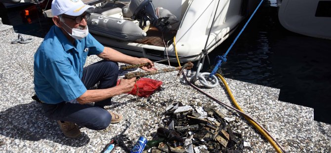 Deniz dibi temizliği yapıldı