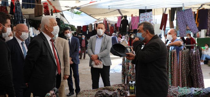 Başkan Gürün’den Pazarda Koronavirüs Denetimi