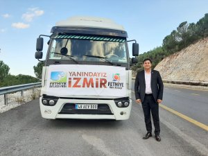 Fethiye Belediyesi yardım tırı İzmir için yola çıktı