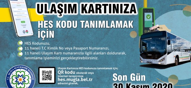 Muğla’da Toplu Ulaşımda HES Kodu Zorunlu Oluyor