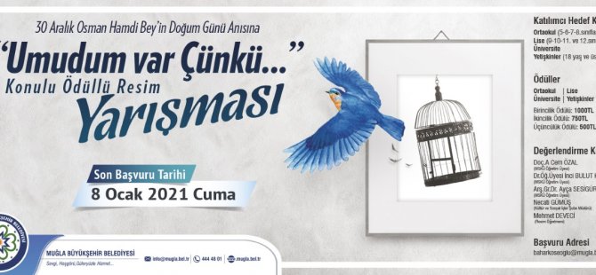 Muğla Büyükşehir’den Ödüllü Resim Yarışması