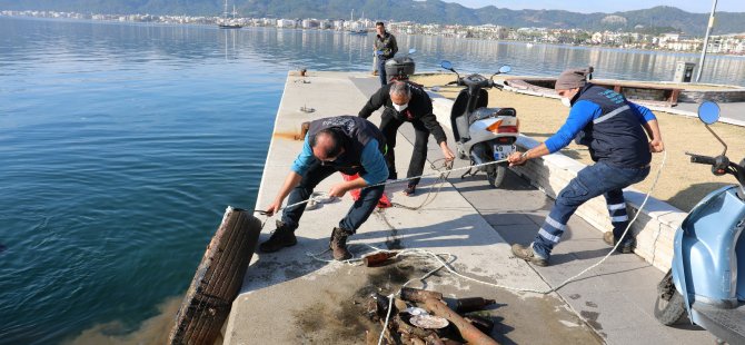 Marmaris’te Denizin Dibinden Bisiklet Çıktı!