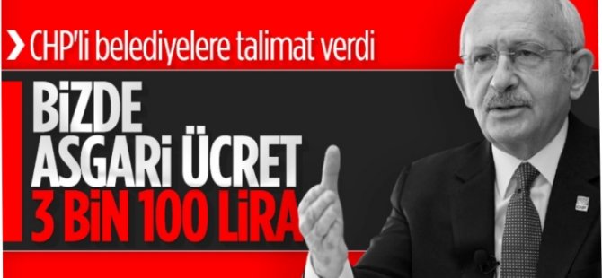 CHP'nin 2021 asgari ücreti: 3 bin 100 lira