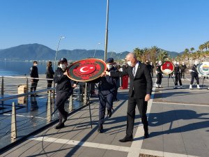 Atatürk’ün Marmaris’e gelişinin 86’nci yılı törenle kutlandı