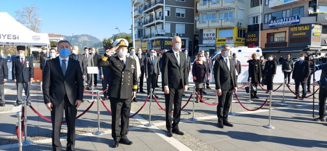 Atatürk’ün Marmaris’e gelişinin 86’nci yılı törenle kutlandı