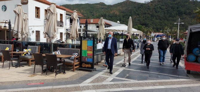 Marmaris Kaymakamı Aksoy Kontrollü Normalleşme Denetiminde