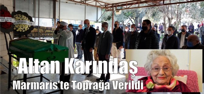 Tiyatro ve Sinema Sanatçısı Altan Karındaş'ın cenazesi, Marmaris'te toprağa verildi