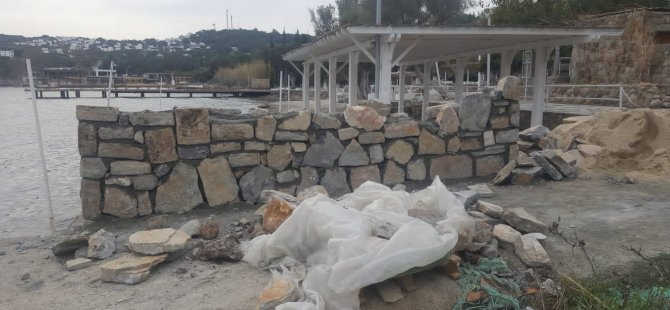 Bodrum Belediyesi, “utanç duvarı”nı mühürledi