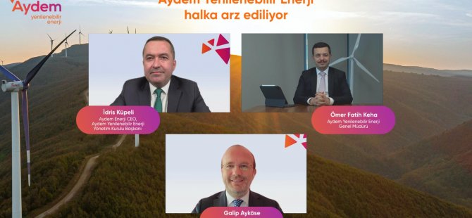 Aydem Yenilenebilir Enerji, Son 3 Yılın En Büyük Halka Arzına hazırlanıyor