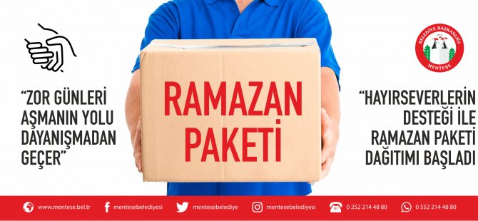 Menteşe Belediyesi, Ramazan Paketi Dağıtımına Başladı