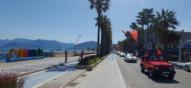 Marmaris Emniyet Müdürlüğü 23 Nisan'ı kortejle kutladı