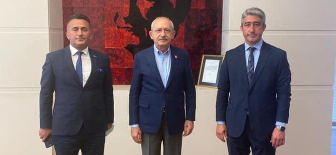 MARMARİS BELEDİYE BAŞKANI OKTAY, KILIÇDAROĞLU'NU ZİYARET ETTİ