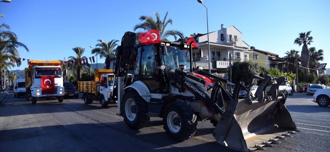 Fethiye’de Coşkulu 19 Mayıs Konvoyu