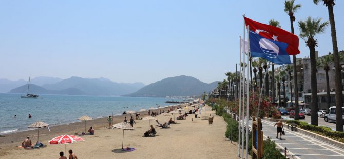 Marmaris belediyesinin İkinci Plajı da Mavi Bayraklı