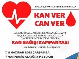 Ak Parti Marmaris İlçe Teşkilatı Kan Bağışı Çağırısında Bulundu