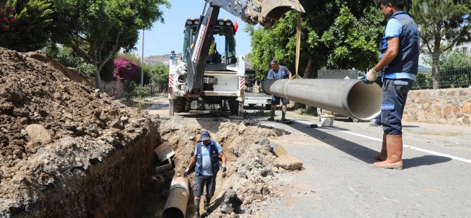 Bodrum Konacık’ta 2 Bin Metre İçme Suyu Hattı Yenilendi