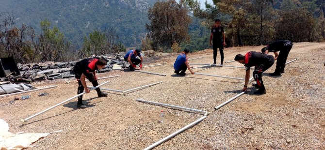 Maltepe Belediyesi ekipleri Marmaris’te yangınla savaşıyor