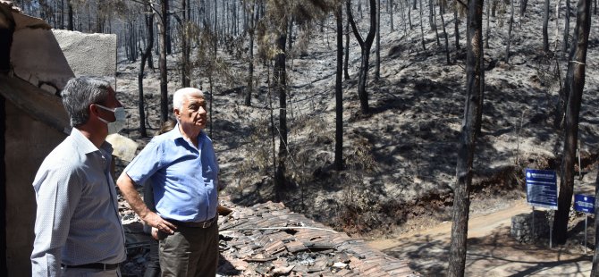 Başkan Gürün, Marmaris Yangın Mağdurlarının Yanında