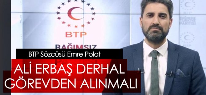 Ali Erbaş görevden alınmalıdır  BTP'den "Atatürk'süz hutbe"ye sert tepki