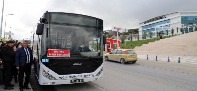 Büyükşehir Sağlık Çalışanlarını Ücretsiz Taşıyor