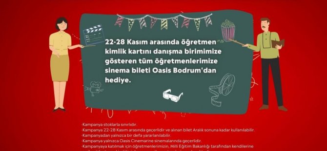 OASIS Bodrum’dan Öğretmenlere Özel Kampanya