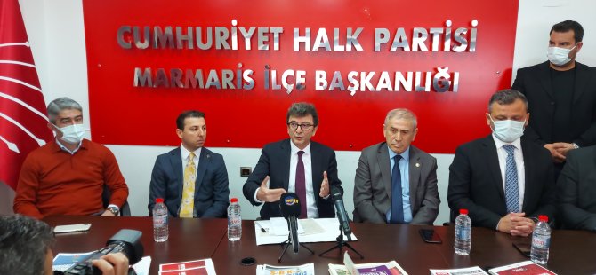 CHP Genel Başkan Yardımcısı Taşkın, Marmaris"te basın toplantısı düzenledi