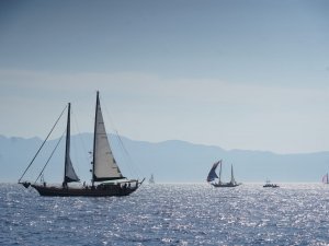 BODRUM CUP’TA YELKENLER ÇÖKERTME RÜZGARIYLA FORA VERDİ