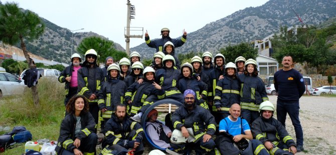 Büyükşehir Gönüllü İtfaiyeci Eğitimlerine Bodrum’da Devam Etti