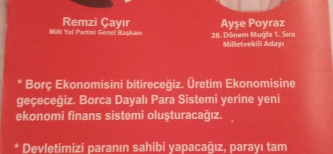 Milli Yol Partisi Muğla Milletvekili Adayı Ayşe Poyraz: Bir şey değişecek her şey değişecek!