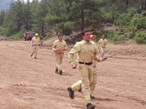 Marmaris’te orman yangınlarına karşı tatbikat yapıldı