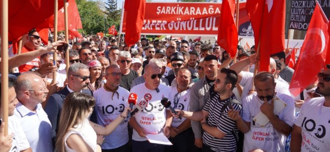 Ümit Özdağ liderliğinde İstiklal Yolu Zafer Yürüyüşü sona erdi