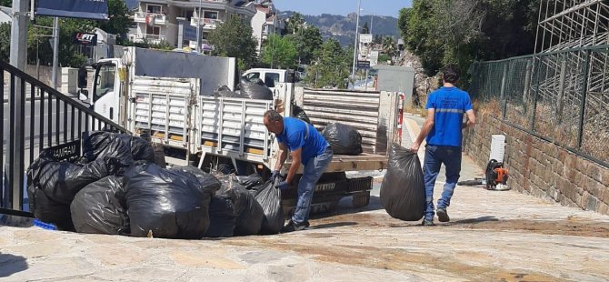 9 GÜNDE 1400 TON ATIK TOPLANDI