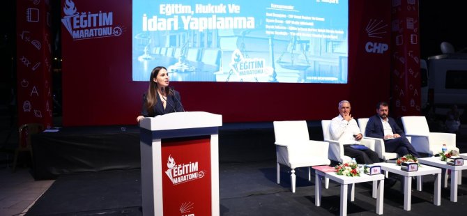 Muğla Milletvekili Avukat Gizem Özcan Eğitim Maratonu’nda konuştu;  “CHP iktidarında Laik ve kamusal eğitimdeki tahribatı yok edeceğiz!”