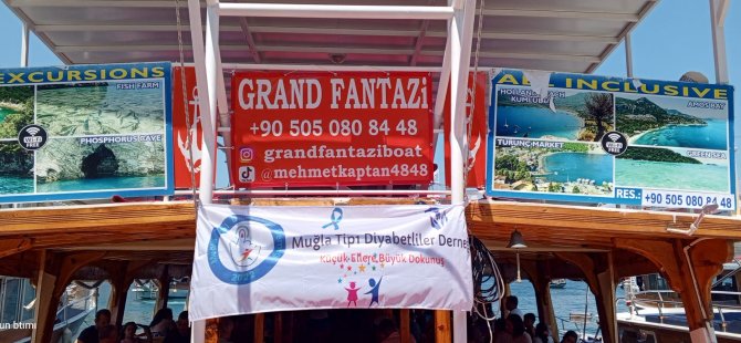 Ak Parti Muğla, TIP 1 Diyabetli çocuklar için tekne turu düzenledi
