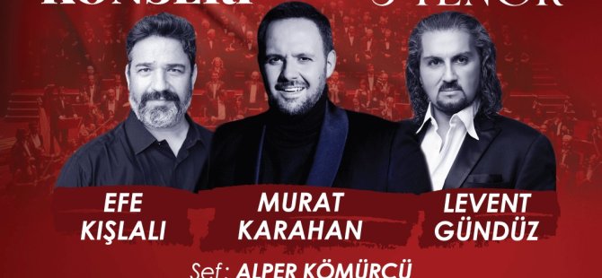 ZAFER BAYRAMI’NDA SAHNEDE “3 TENOR”