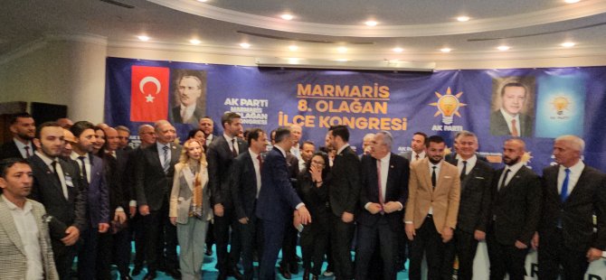 Marmaris Ak parti'de 8. Olağan İlçe Kongresi'nde Muzaffer Aravi ilçe başkanı seçildi!