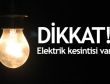 Beldibinde Pazar günü elektrik kesilecek