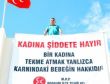 MHPden şortlu hemşireye yapılan saldırıya pankartlı tepki