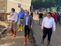 CHP’Lİ ALİ ÖZTUNÇ SEL FELAKETİNİN YAŞANDIĞI GİRESUN’DA