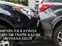 2020’NİN İLK 8 AYINDA 235 BİN 248 TRAFİK KAZASI MEYDANA GELDİ